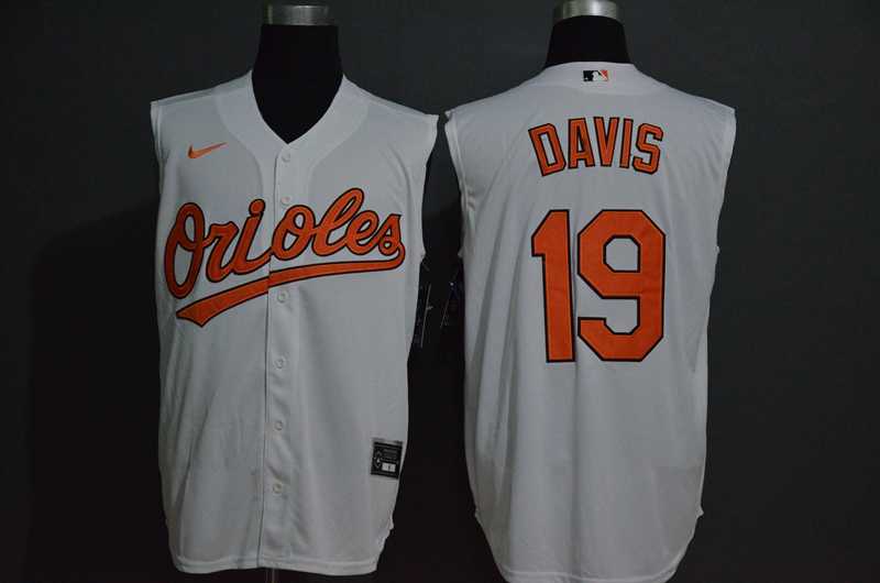 Orioles 19 Chris Davis White Nike Cool Base Sleeveless Jersey,We sell and wholesale Orioles 19 Chris Davis White Nike Cool Base Sleeveless Jersey on line form chian!